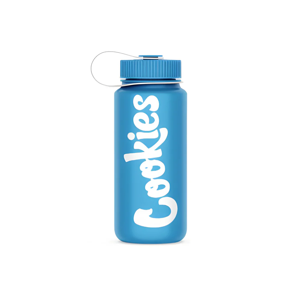 Cookies - Blue Stainless Steel Bottle - Cookies Logo