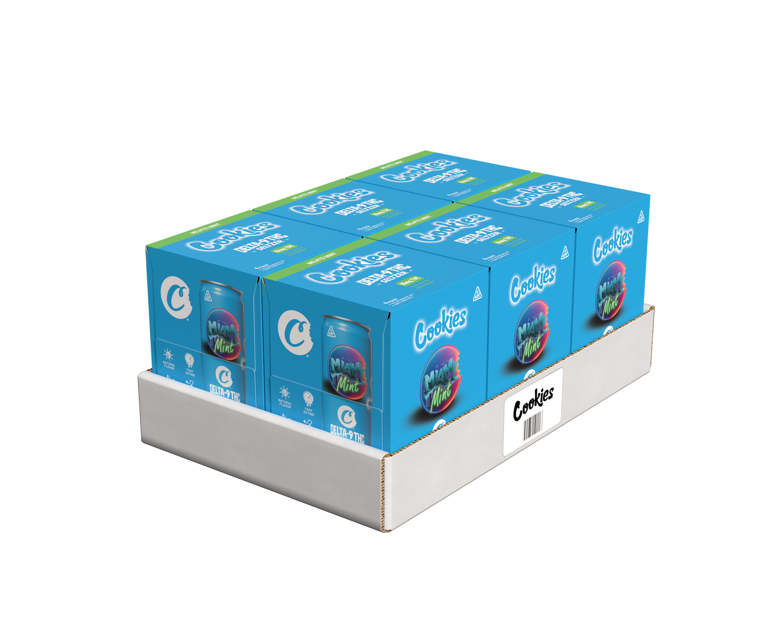 Cookies - Delta 9/THC Seltzer Can 10mg - Miami Mint