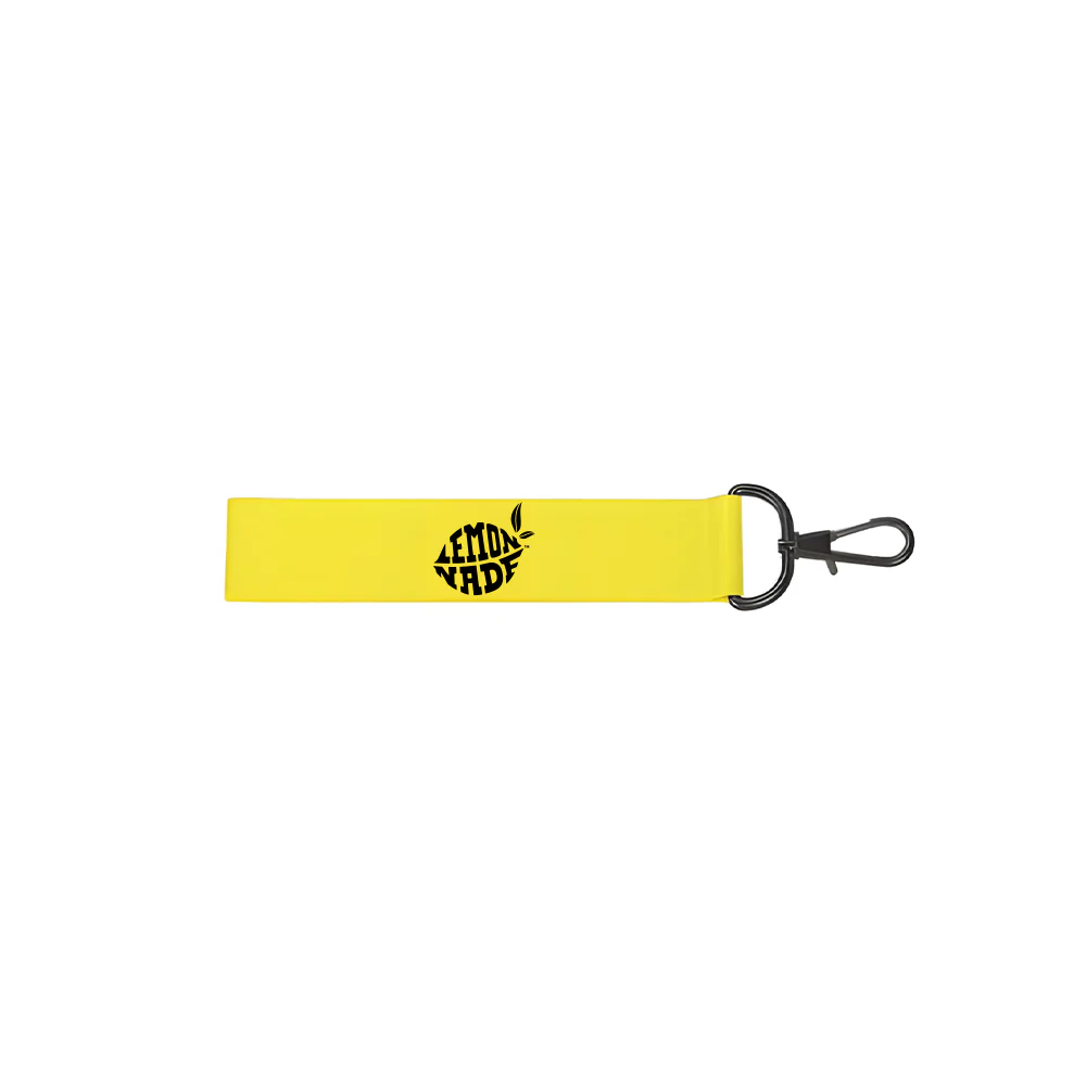 LemonNade - Yellow Short Lanyard - Black Logo