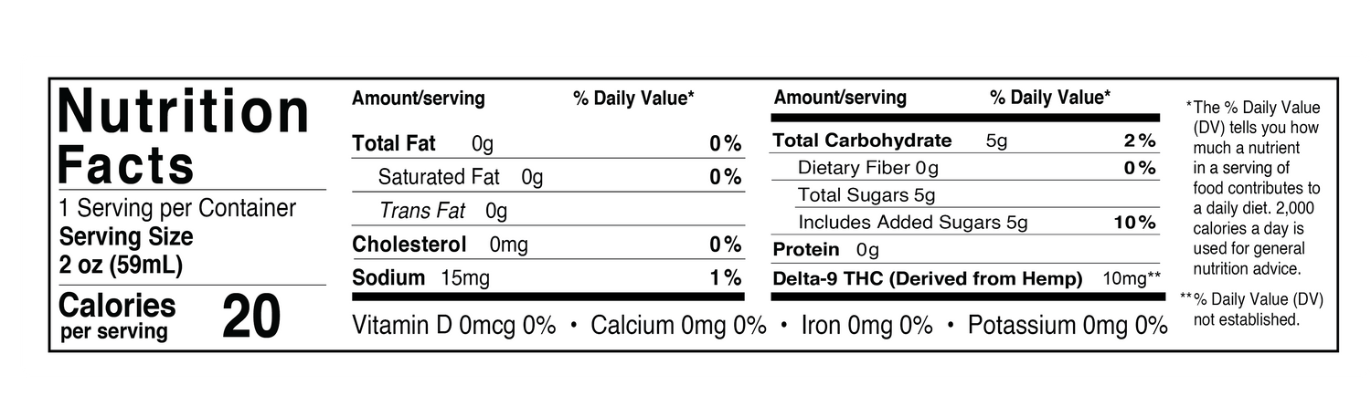 Cookies - D9/THC Infused Shot 10mg - Huckleberry Gelato