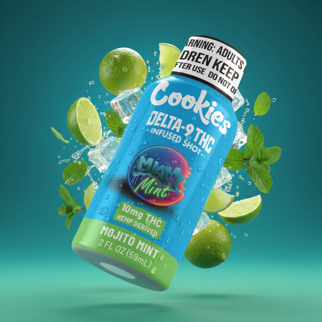 Cookies - D9/THC Infused Shot 10mg - Miami Mint