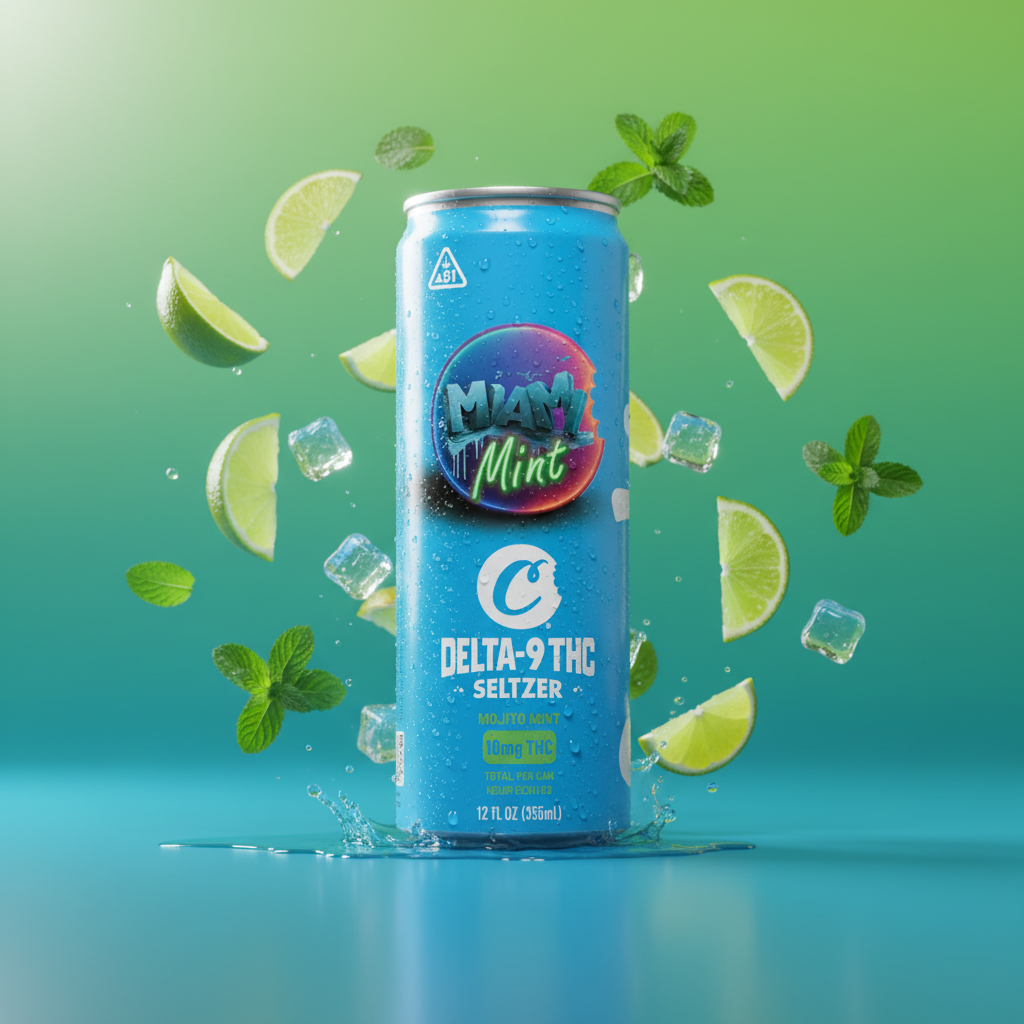 Cookies - Delta 9/THC Seltzer Can 10mg - Miami Mint