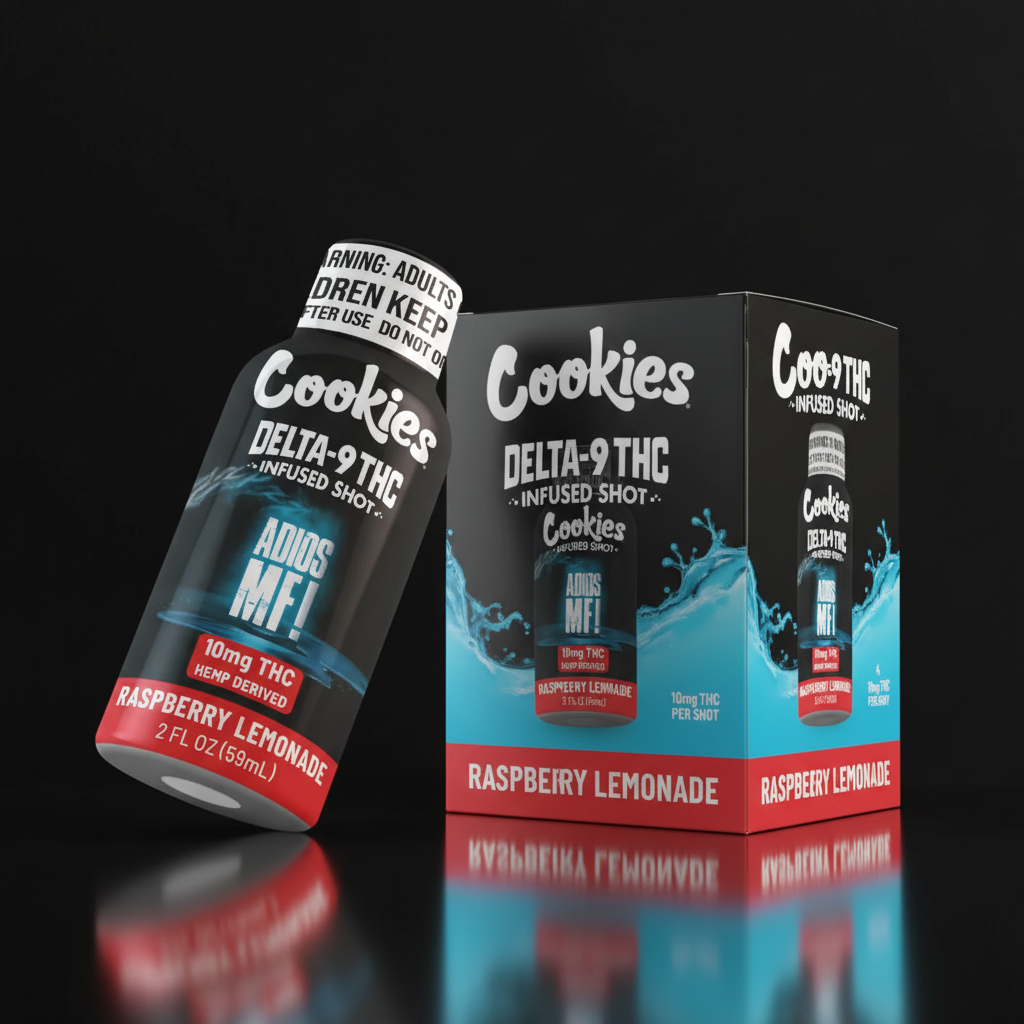 Cookies - D9/THC Infused Shot 10mg - Adios MF