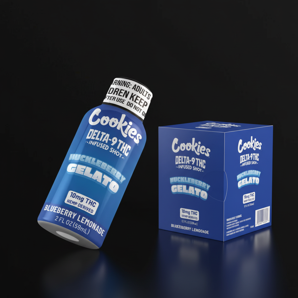 Cookies - D9/THC Infused Shot 10mg - Huckleberry Gelato