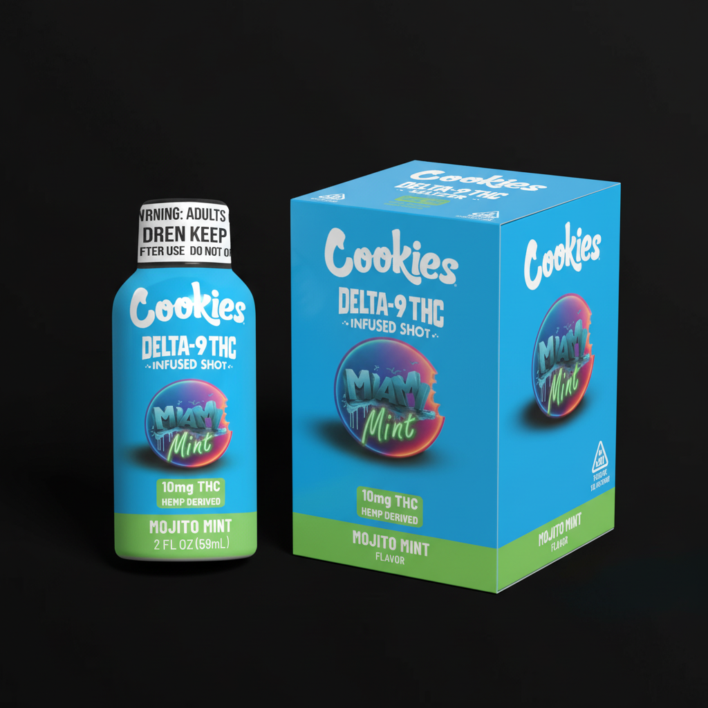 Cookies - D9/THC Infused Shot 10mg - Miami Mint