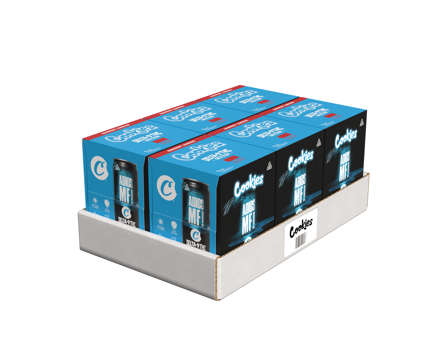 Cookies - Delta 9/THC Seltzer Can 10mg - Adios MF