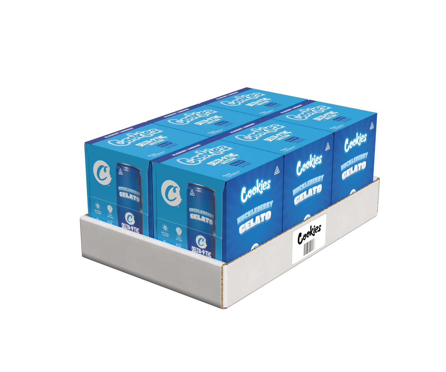 Cookies - THC Seltzer Can 10mg - Huckleberry Gelato