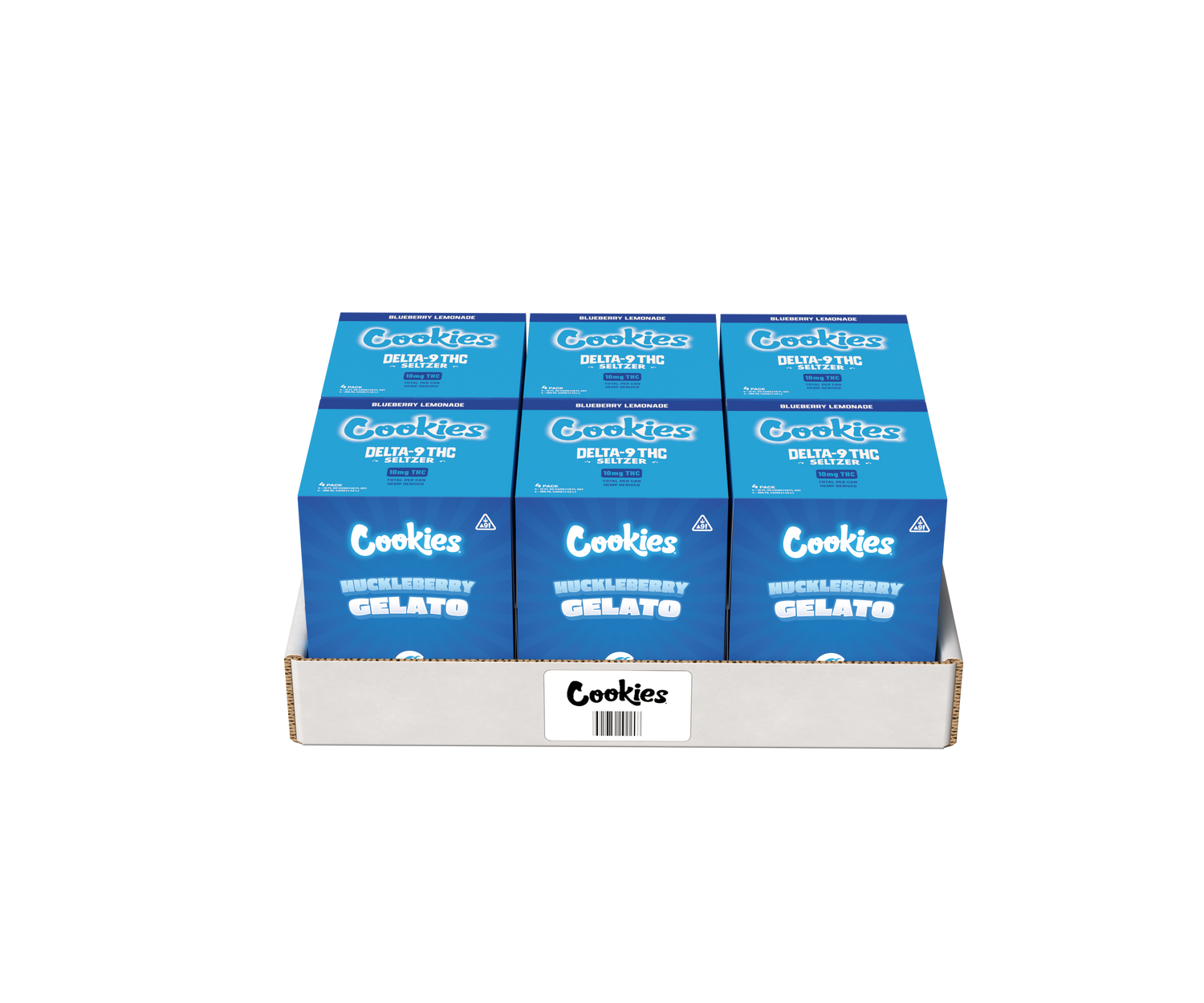 Cookies - THC Seltzer Can 10mg - Huckleberry Gelato