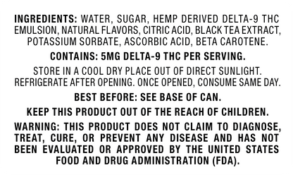 Delta 9/THC Seltzer Can 10mg - Miami Mint - 24 Pack