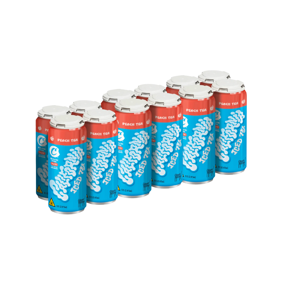 Cookies - Delta 9/THC Seltzer Can 10mg - California Peach Iced Tea