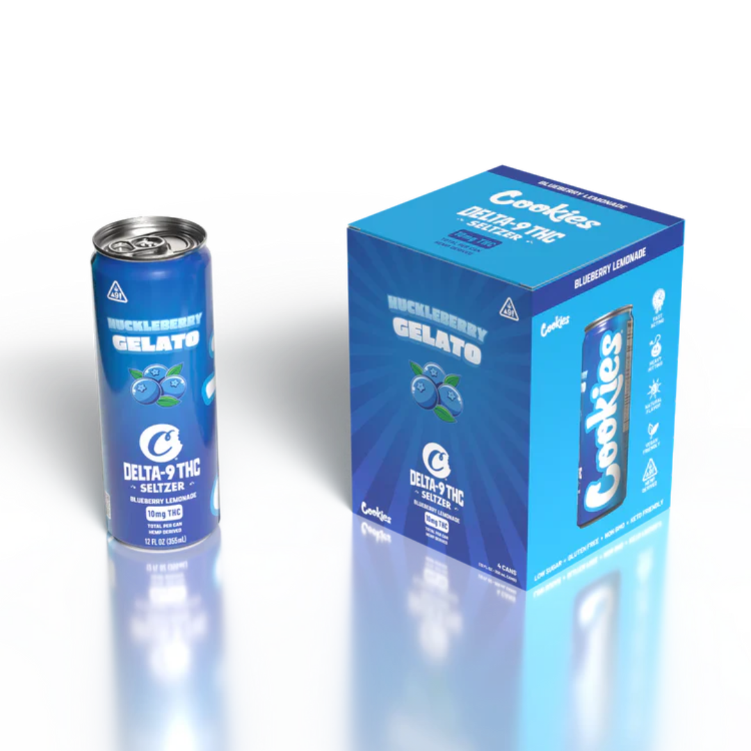 Cookies - THC Seltzer Can 10mg - Huckleberry Gelato
