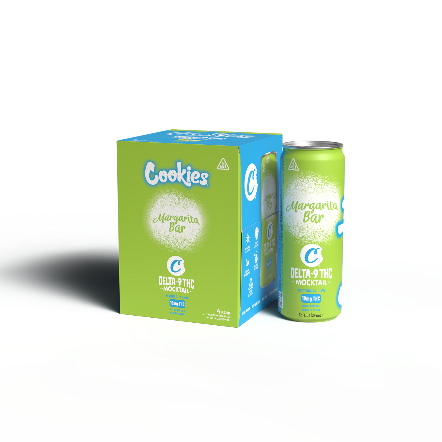 Cookies - Delta 9/THC Mocktail Can 10mg - Margarita Bar