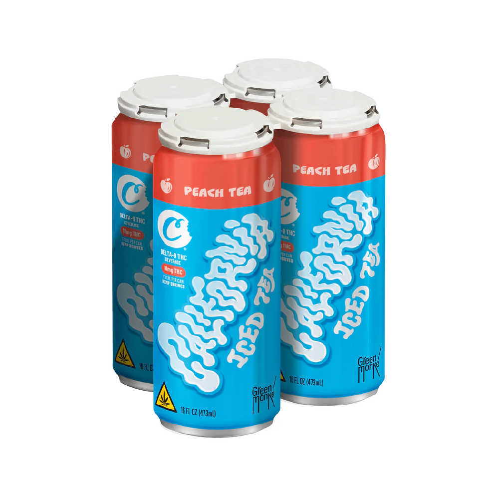 Cookies - Delta 9/THC Seltzer Can 10mg - California Peach Iced Tea