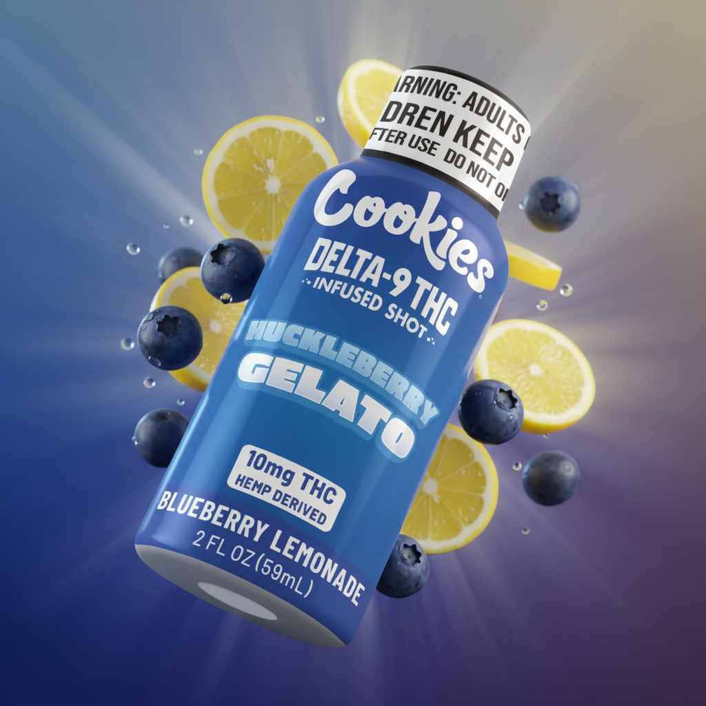 Cookies - D9/THC Infused Shot 10mg - Huckleberry Gelato