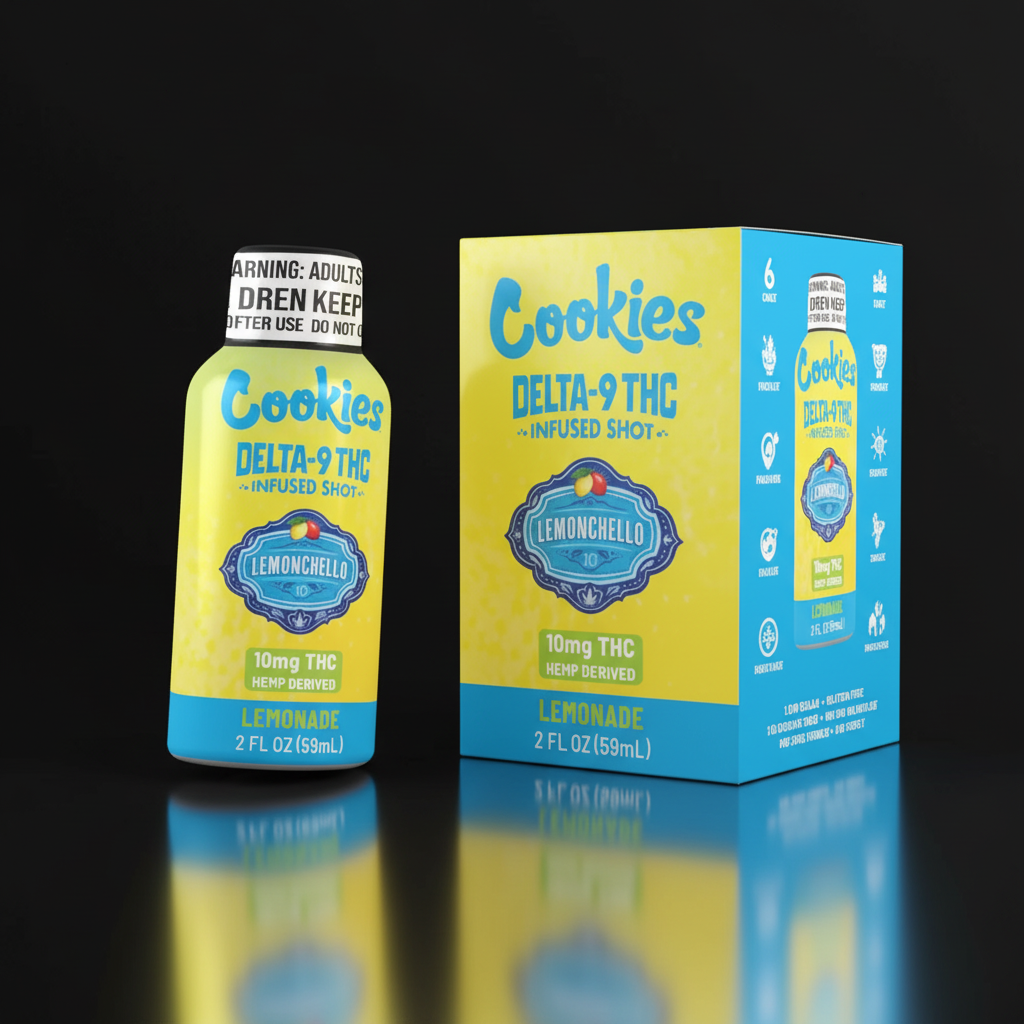 Cookies - D9/THC Infused Shot 10mg - Lemoncello