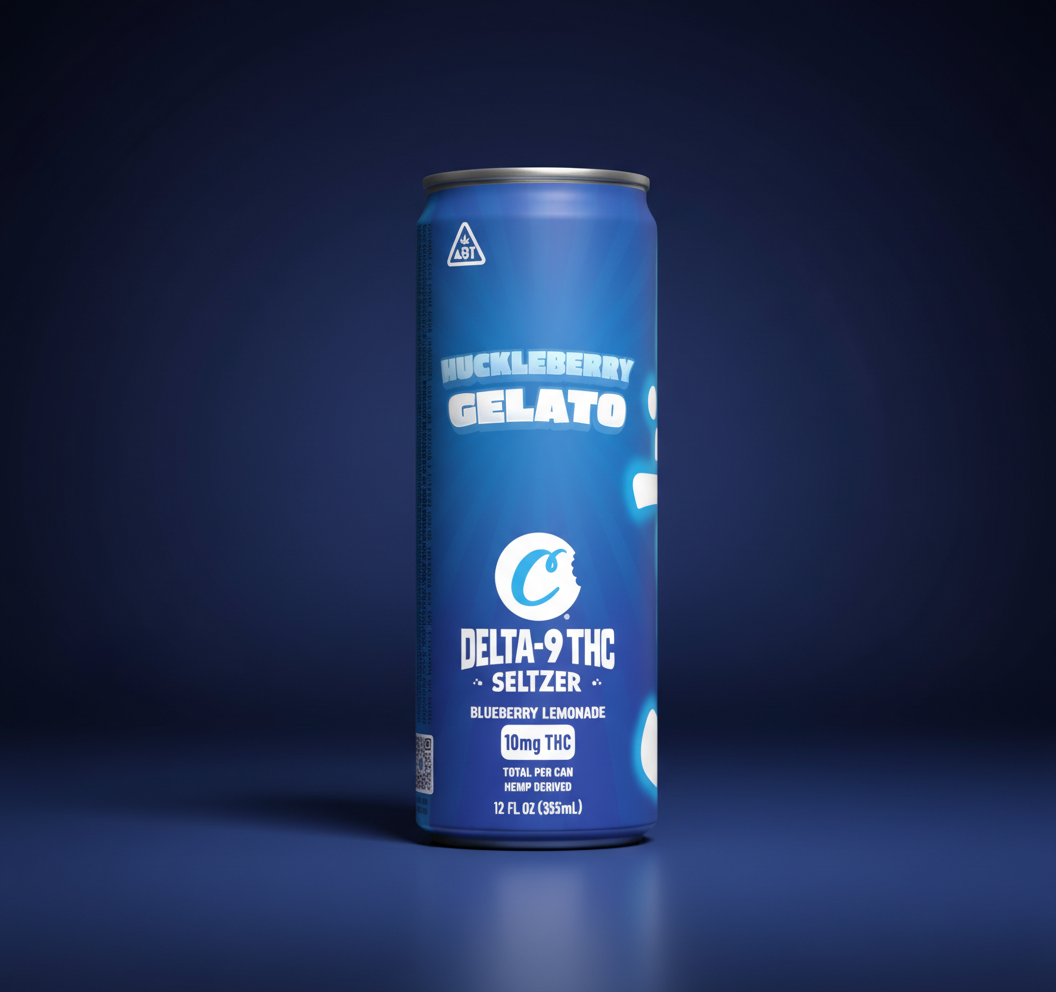 Cookies - THC Seltzer Can 10mg - Huckleberry Gelato