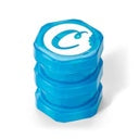 V2 Large Stackable Child-Proof Plastic Storage Jar - Blue