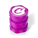 V2 Large Stackable Child-Proof Plastic Storage Jar - Purple